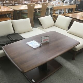 【ダイニングセット】昇降式テーブル ダイニングテーブルセット・ダイニング3点セット