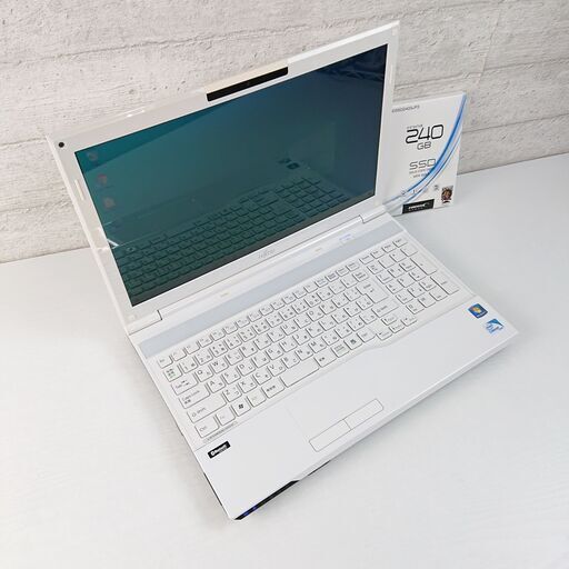 高速起動 FUJITSU AH32/H ノートPC 新品 SSD 240GB Celeron B820 1.70GH 15.6インチ メモリ 4GB パソコン