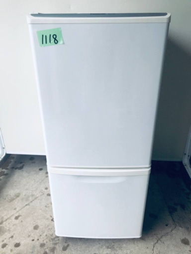1118番 Panasonic✨ノンフロン冷凍冷蔵庫✨NR-B143W-W‼️