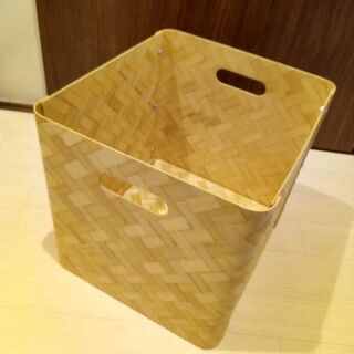 【ネット決済】IKEA　竹製収納ボックス　【在庫４個】