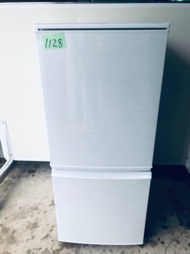 1128番 シャープ✨ノンフロン冷凍冷蔵庫✨SJ-14X-W‼️