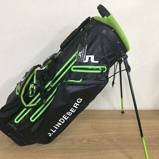 J.LINDEBERG Jリンドバーグ スタンド キャディバッグ ブラック/グリーン BK/GR
