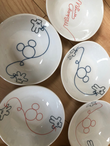 ディズニー食器 5枚セット 新品 Aska 北葛城の食器 和皿 の中古あげます 譲ります ジモティーで不用品の処分