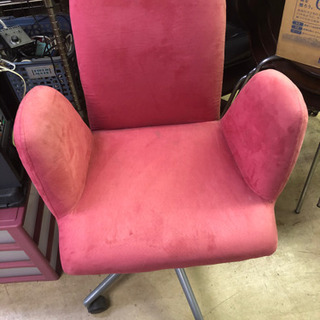 キャスター付き ピンク 椅子 🌈しげん屋