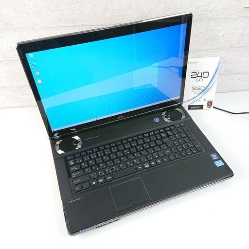 高速起動 FUJITSU  NH77/HDD ノートPC 新品 SSD 240GB＋HDD 1TB Core i7-2630QM 2.00GHz-2.90GHz 17.3インチ メモリ 8GB パソコン