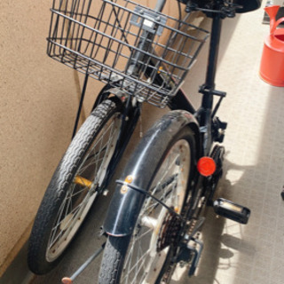 取引き中 カゴつき折り畳み自転車 4ヶ月前に自転車屋さんにて