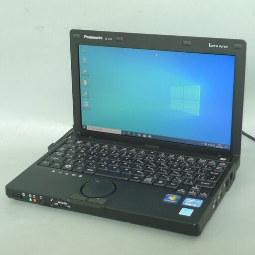 送料無料 820時間使用 日本製 軽量 ノートパソコン 中古美品 Windows10 10.1型 Panasonic CF-J10TWHDS Core i3 4GB 250G 無線 LibreOffice