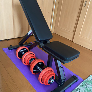 『美品！』インクラインベンチ  ダンベル25キロ×2 