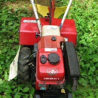 家庭菜園、イセキミニ耕運機KG50型、うね立て機付けます、完動品