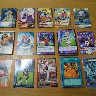 遊戯王、NARUTOなどのカード（used）