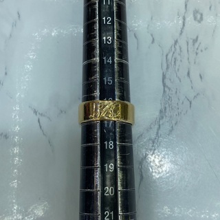 中古品】 K18 デザインリング 16.5号 7.3g [52]