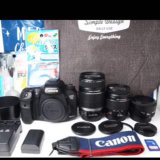 トリプルレンズ　Canon 7D MARKII 一眼レフカメラ