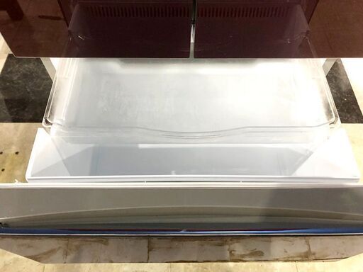 札幌近郊　送料無料　AQUA 400L冷蔵庫 型番AQR-FG40B アクア ファミリー冷凍庫 大容量 自動製氷 6ドア フレンチドア ガラストップ