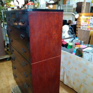 【愛品館市原店】民芸調7段チェスト　【管理IWK017770-104】 愛品館市原店】民芸調7段チェスト 【管理IWK017770-104】