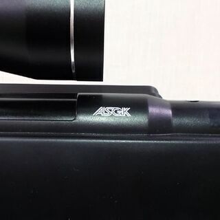 ASGK 型番不明 エアガン 全長110cm ライフル バイポッド付き 黒 現状品
