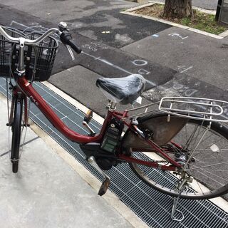 地域限定送料無料 ヤマハ パス 新基準 子供乗せ 8,1AH 赤 ナチュラ 