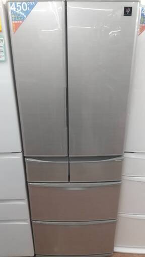 プラズマクラスター 455L 冷蔵庫 2018年 SHARP Sj-F462D-S フレンチ