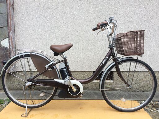 地域限定送料無料　ヤマハ　パス　リチウム　茶　アシスタ　ビビ　神戸市　電動自転車