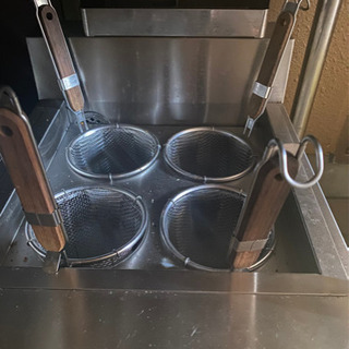 家電 中古 マルゼン 卓上型 ゆで麺器 カゴ4つ ラーメン釜
