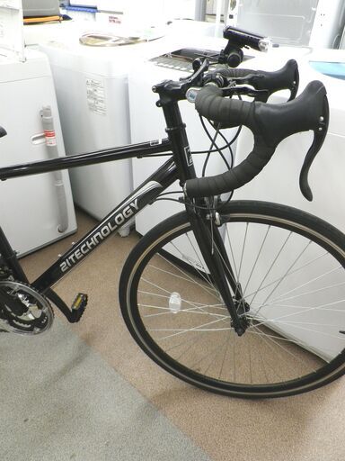 ロードバイク 21Technology 黒 シマノ製14段変速 700×28c 補助ブレーキ