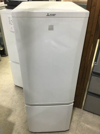 冷蔵庫 MITSUBISHI 168L 2017年製 MR-P17EC-KW