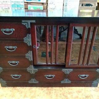 トレファク神戸南店】キャビネット 2枚扉 マホガニー材 アウトレット品