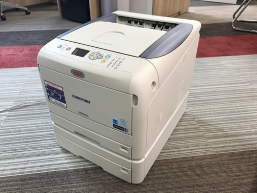沖 OKI LEDカラープリンター　C841dn A3対応拡張トレイ付