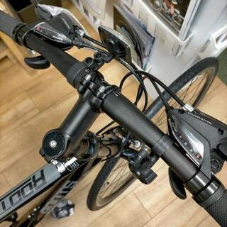 受渡完了新車❱21段変速アルミクロスバイクブラック。