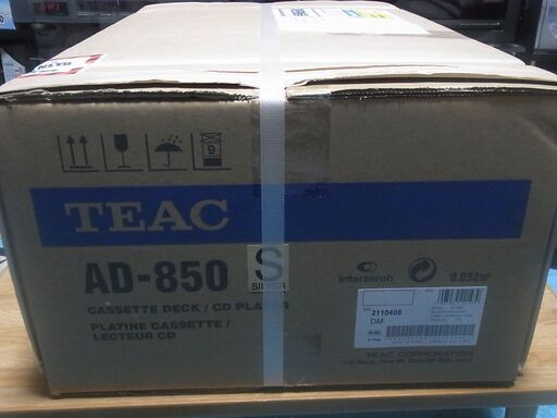 ●TEAC カセットデッキ CDプレーヤー AD-850-S●新品未開封品