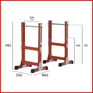 状態良好 FIGHTING ROAD/ファイティングロード プレスベンチ－ＴＲＵＳＴ+セーフティーラック TRUST＋バーベルシャフト 1本+ラバープレート70Kg 手渡し希望/自社配送可能（配送エリアについてお問い合わせください）