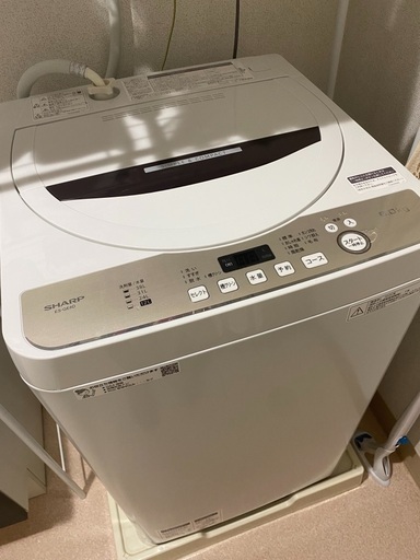 洗濯機　SHARP 2019年製　穴なし槽