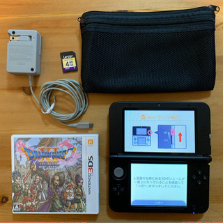 【美品】3DS LL ブラック+ドラクエ11+ゼルダ2+充電器