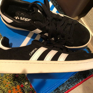 【ネット決済・配送可】adidas★campusスニーカー中古美...