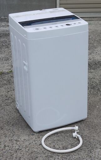 美品 19年製 ハイアール 4.5kg 全自動洗濯機 ホワイト haier JW-C45D-W ステンレス槽 ほぼ未使用品