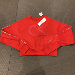 calvin klein トレーナー　赤