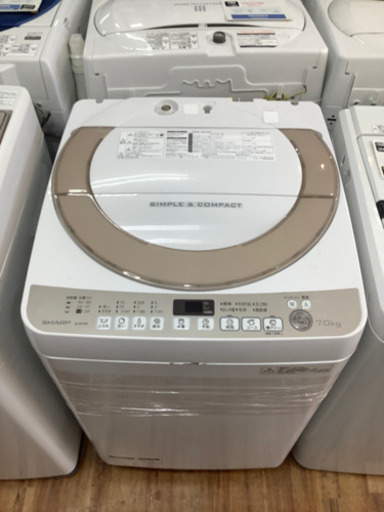 全自動洗濯機 SHARP(シャープ) 2016年製 7.0kg
