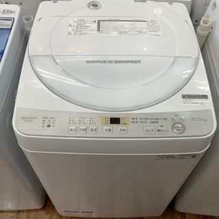 全自動洗濯機　SHARP(シャープ) 6.0kg 2019年製