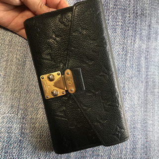 【中古】ルイ・ヴィトン LOUIS VUITTON ポルトフォイユ・メティス M62458 ノワール 長財布 レディース