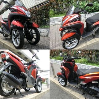 ★普通免許仕様トリシティ125ワイドトレッド！1.8万km台/LEDライト/メットホルダー★東京/大田区【下取OK】 ☆普通免許仕様トリシティ125ワイドトレッド！1.8万km台/LEDライト