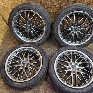 YOKOHAMA BluEarth RV-02 225/45R18】夏タイヤ【VOLTEC 社外 18インチ 