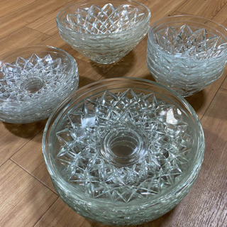 【ネット決済】ガラス皿、深皿、18枚セット、まとめ売り、ガラス皿...