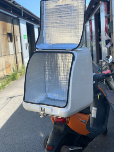 ☆完全予約制☆♪特大デリバリーボックス♪　スズキ　レッツ4　特装　50ｃｃ♪リコール・サービスキャンペーン実施♪　配達可♪ ☆完全予約制☆♪特大デリバリーボックス♪ スズキ レッツ4 特装 50cc