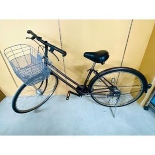 自転車 ブリジストン 27インチ ブラウン ママチャリ