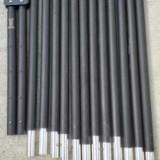 【終了】【値下げ】DoD ワンポールテントL(ブラック)　＋　オプション品