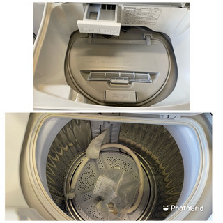 2018年製 シャープ タテ型洗濯乾燥機 ステンレス穴なし槽 5kg ゴールド系