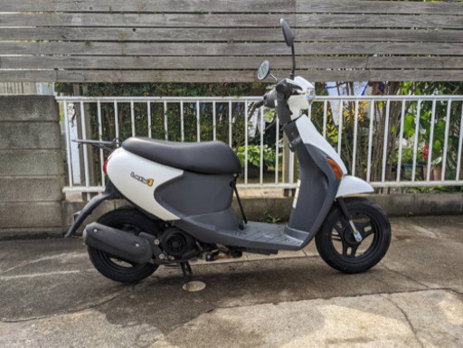 レッツ4 ホワイト バッテリー新品 タイヤ山あり 実働車 原付 配達可能！