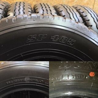新車外し DUNLOP SP485 195/85R16 114/112L LT 16インチ トラック 
