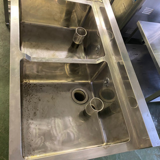2槽シンク　1000x600x890