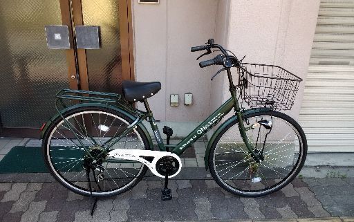 [wellby]BORDEAUX ONE-WAY 700c ファッションシティーサイクル 外装6段/LEDオート/マットカーキ