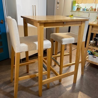 IKEA カフェテーブル＆チェア(2脚)セット